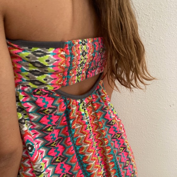Roxy Strapless Sundress Small - Picture 3 of 8